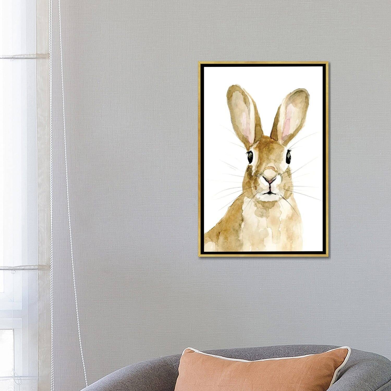 iCanvas "Bunn I" by Victoria Barnes Framed Canvas Print Bed Bath